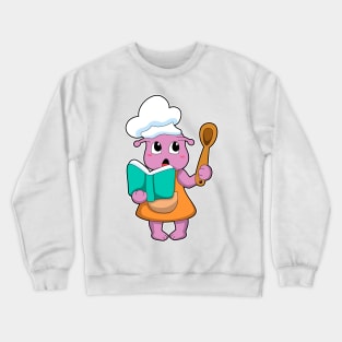 Alien as Cook with Cookbook Crewneck Sweatshirt